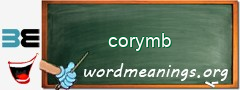 WordMeaning blackboard for corymb